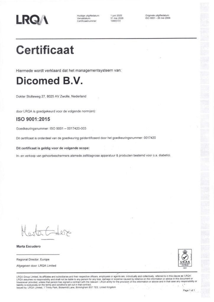 ISO certificaat 9001